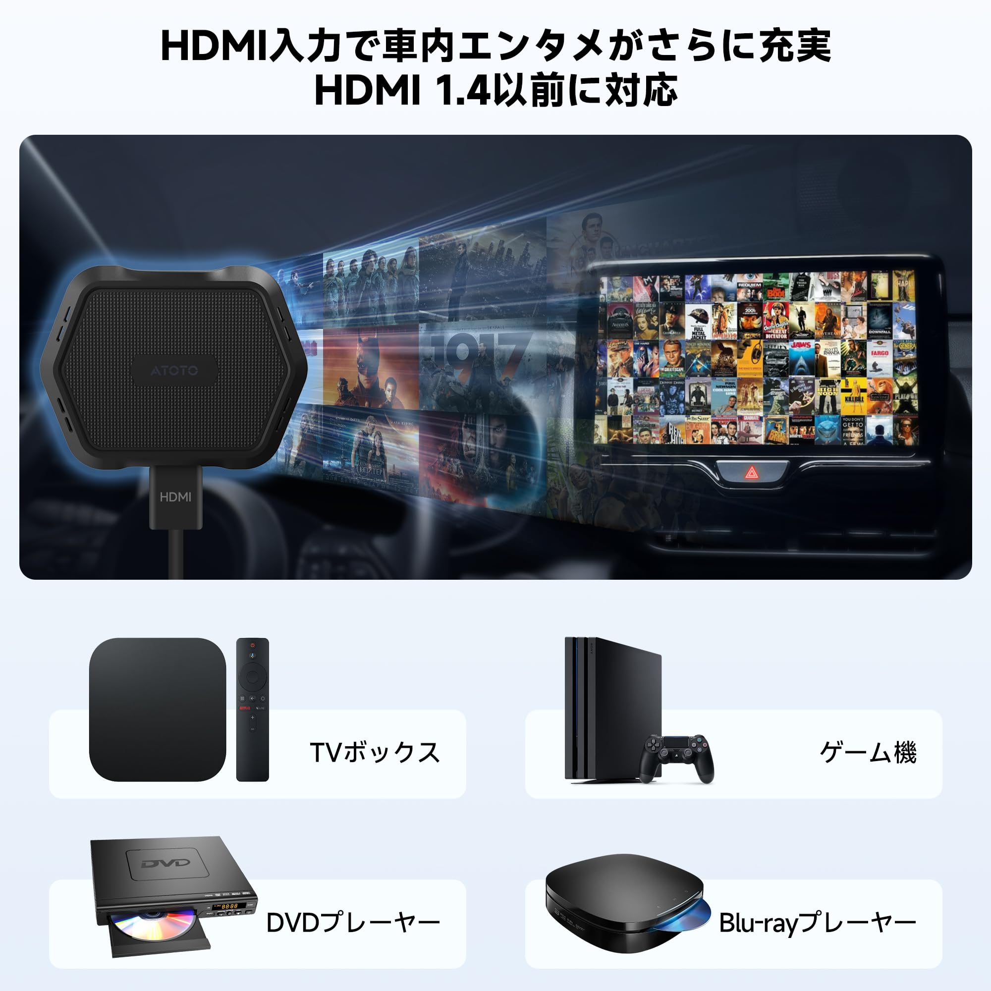 Amazon.co.jp: ATOTOMOVE AD1 ワイヤレスCarPlayボックスアダプター